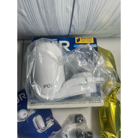 PUR PLUS Maxion Faucet Mount Filter White  Finish + 2 Filters 3333B - Picture 6 of 6